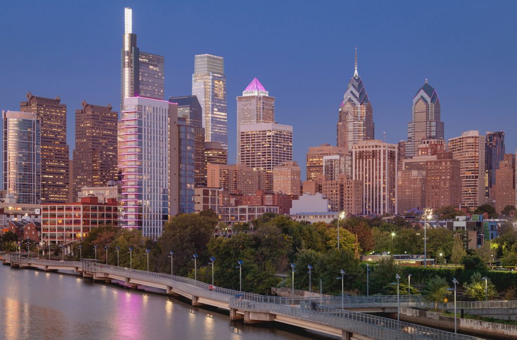 image of the city of Philadelphia in the state of Pennsylvania